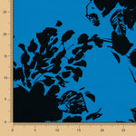 Crepe Poliéster Flor Azul - Ribes y Casals