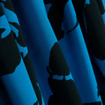 Crepe Poliéster Flor Azul - Ribes y Casals