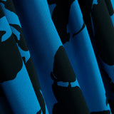 Crepe Poliéster Flor Azul - Ribes y Casals