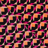 Crepe Poliéster Geo Fúcsia - Ribes y Casals