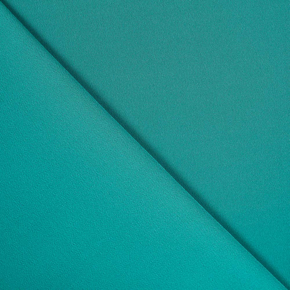 Retal Crepe Poliéster Verde Fuerte 120x145 cm - Ribes y Casals