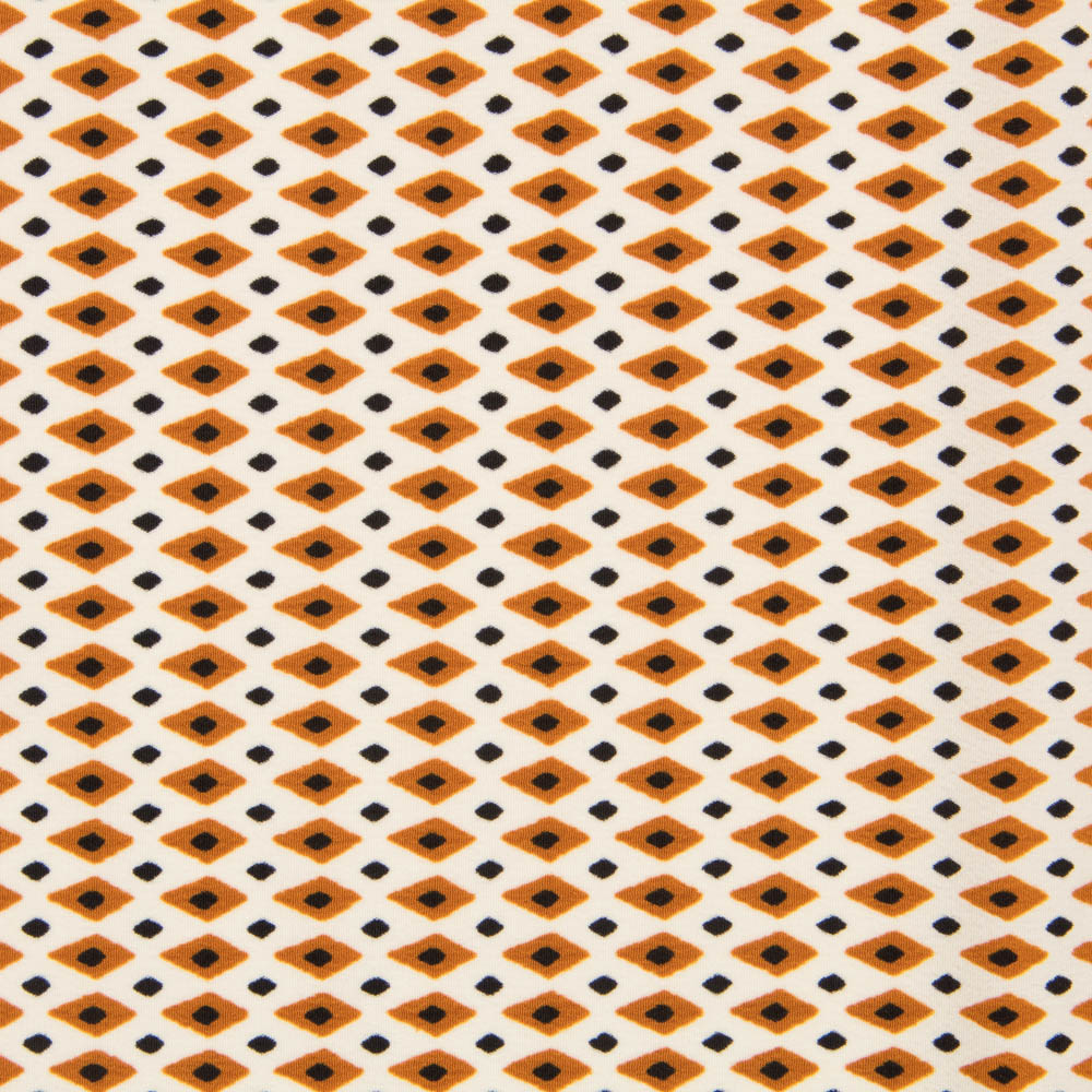 Crepe Rombo Étnico Ocre - Ribes y Casals