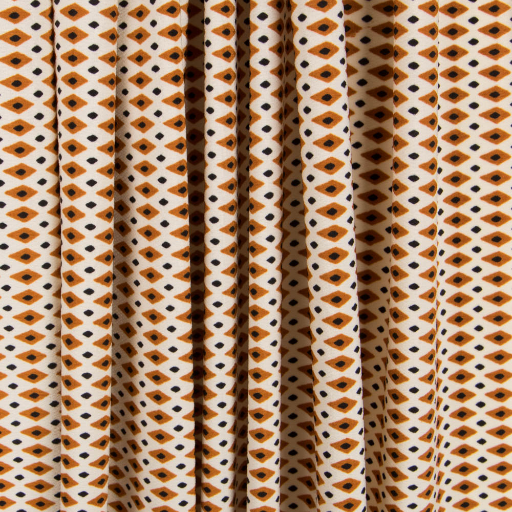 Crepe Rombo Étnico Ocre - Ribes y Casals