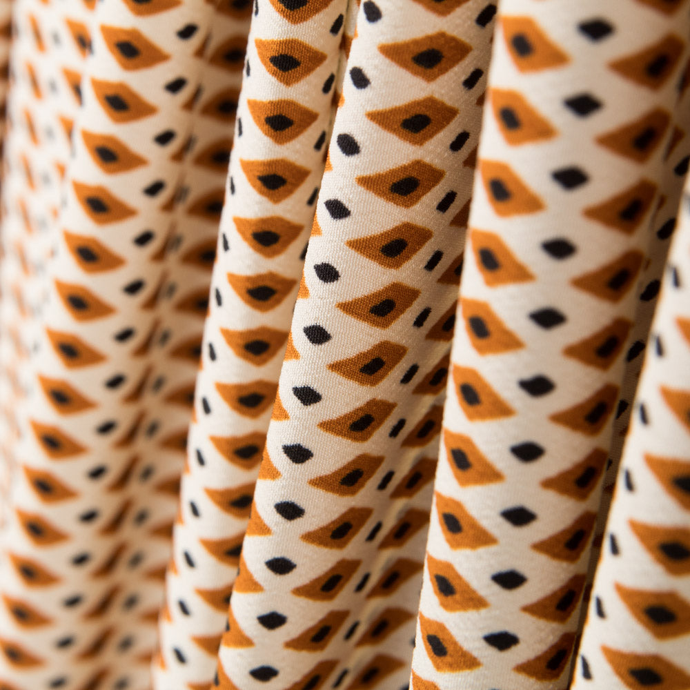 Crepe Rombo Étnico Ocre - Ribes y Casals