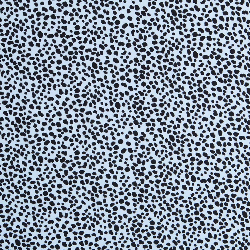Crepe Viscose Azul Leopardo - Ribes y Casals