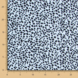 Crepe Viscose Azul Leopardo - Ribes y Casals