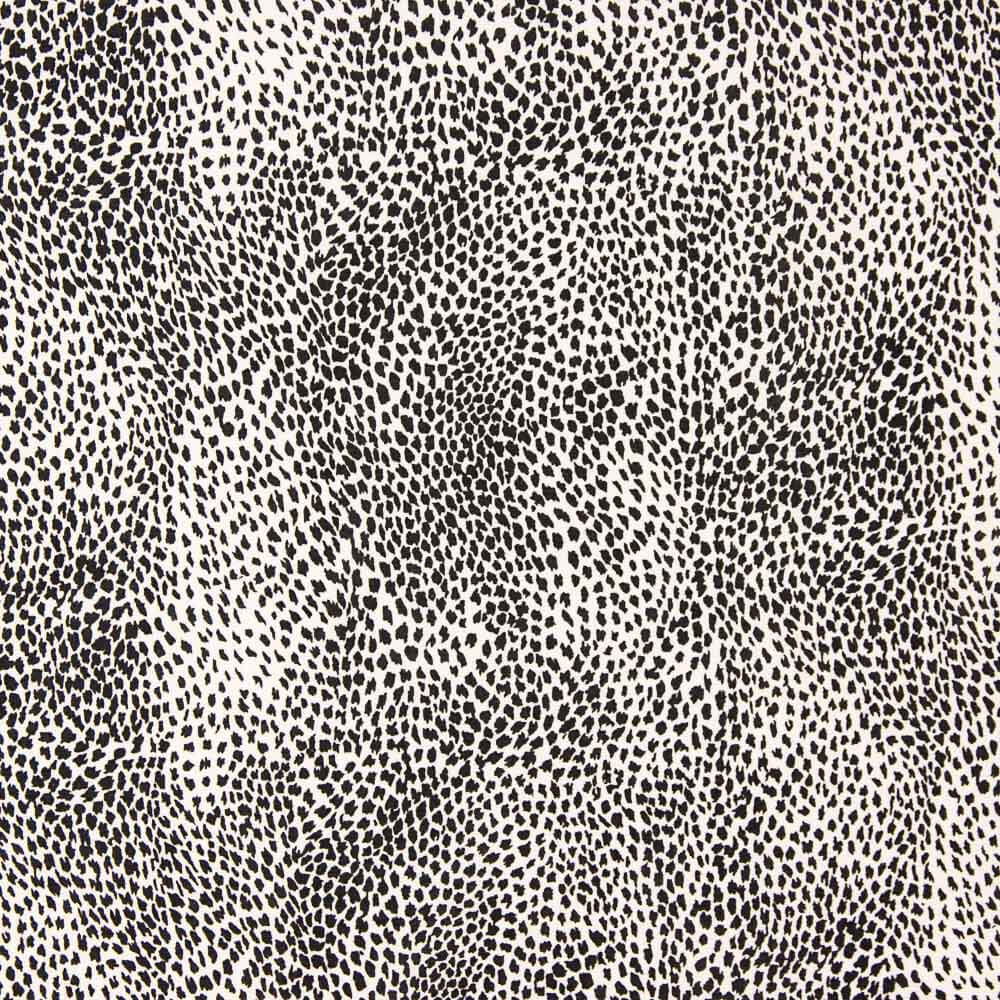 Crepe Viscose Salpicado Mini Preto - Ribes y Casals