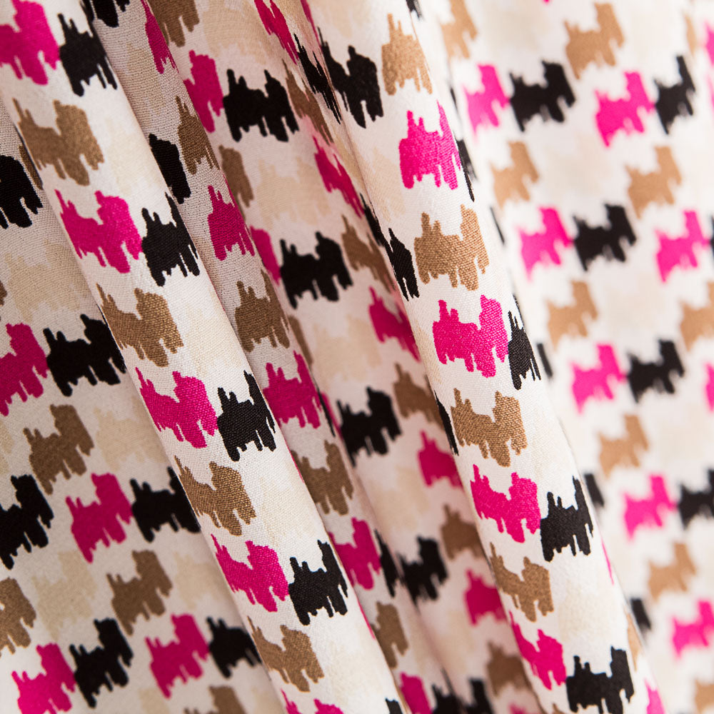 Crepe Viscose Salpicado Multicolorido - Ribes y Casals