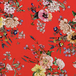 Crepe Viscosa Primavera Roja - Ribes y Casals