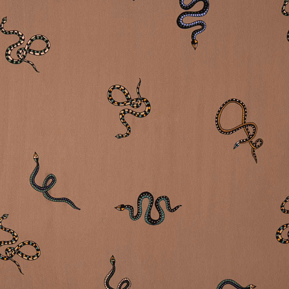 Crepe Viscose Cobra Terracota - Ribes y Casals