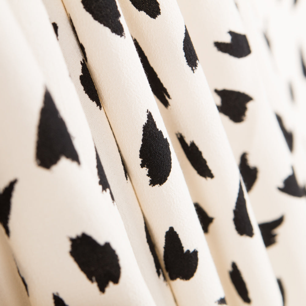 Crepe Viscose Traços Maxi Cru - Ribes y Casals