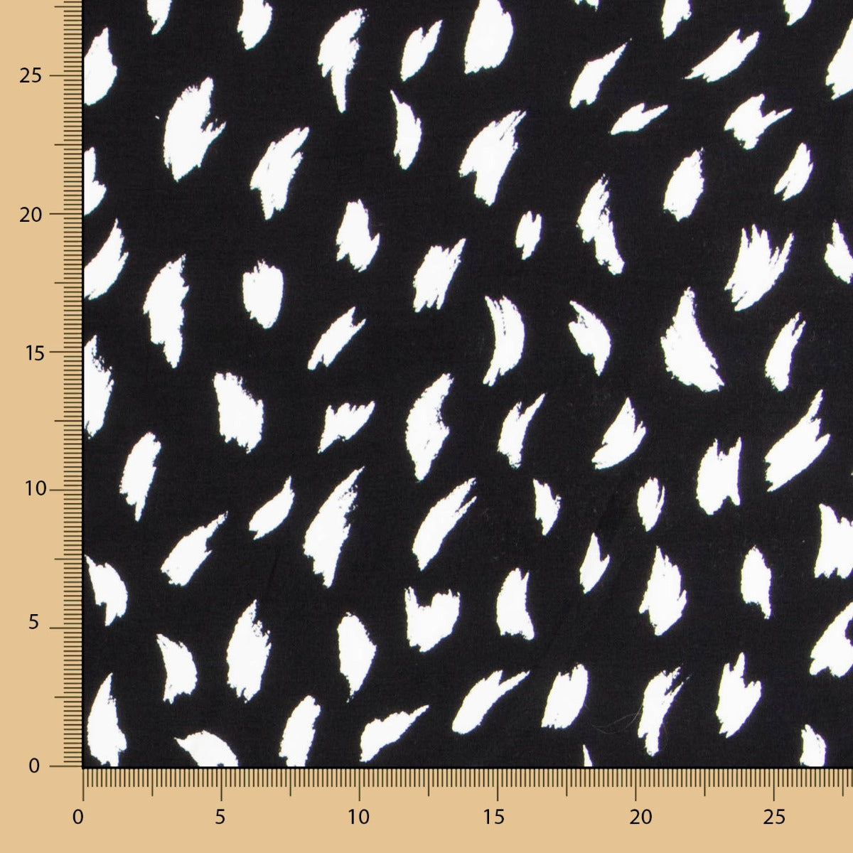 Crepe Viscose Traços Maxi Preto - Ribes y Casals