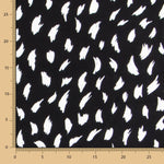 Crepe Viscose Traços Maxi Preto - Ribes y Casals