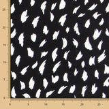 Crepe Viscose Traços Maxi Preto - Ribes y Casals