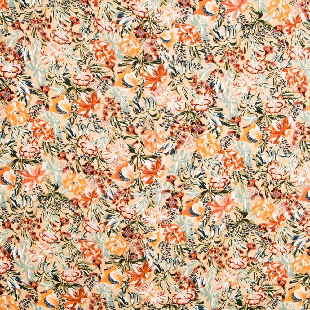 Crepe de Viscose Tropical Areia - Ribes y Casals