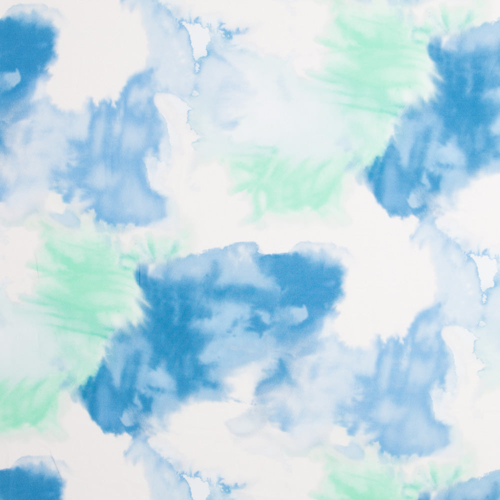 Crepe Viscose Tye Die Azul - Ribes y Casals