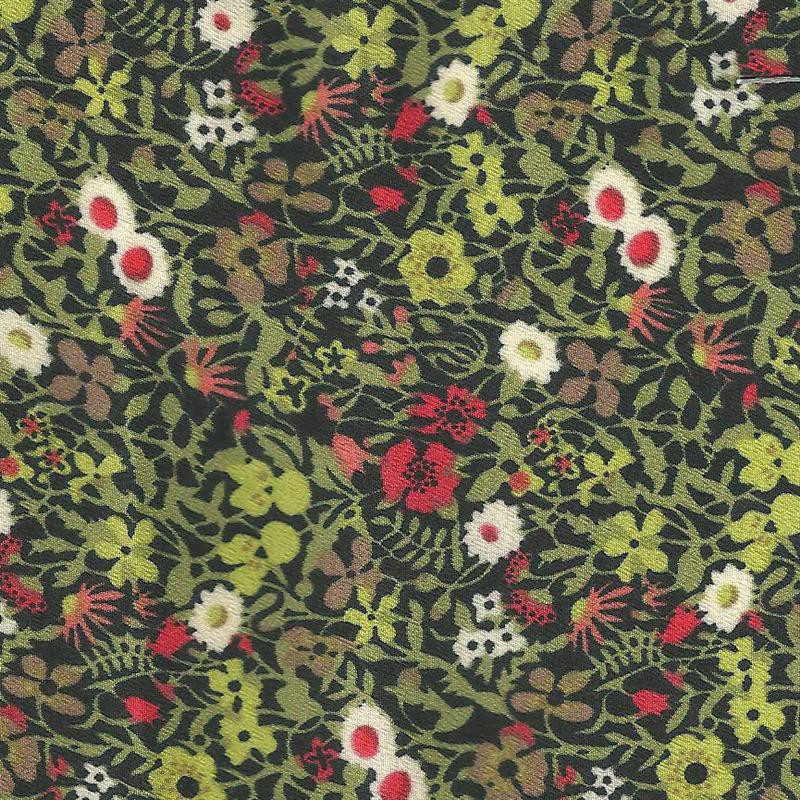 Crispy Milano Estampado Prado Flor Vermelho - Ribes y Casals