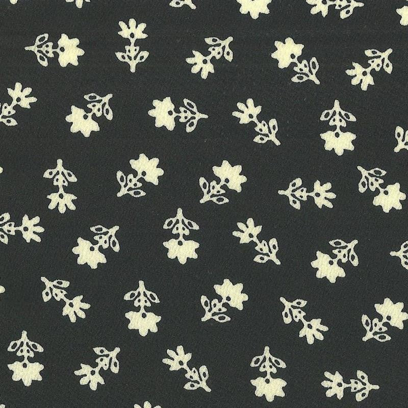 Crispy Milano Estampado Bicolor Fundo Preto - Ribes y Casals