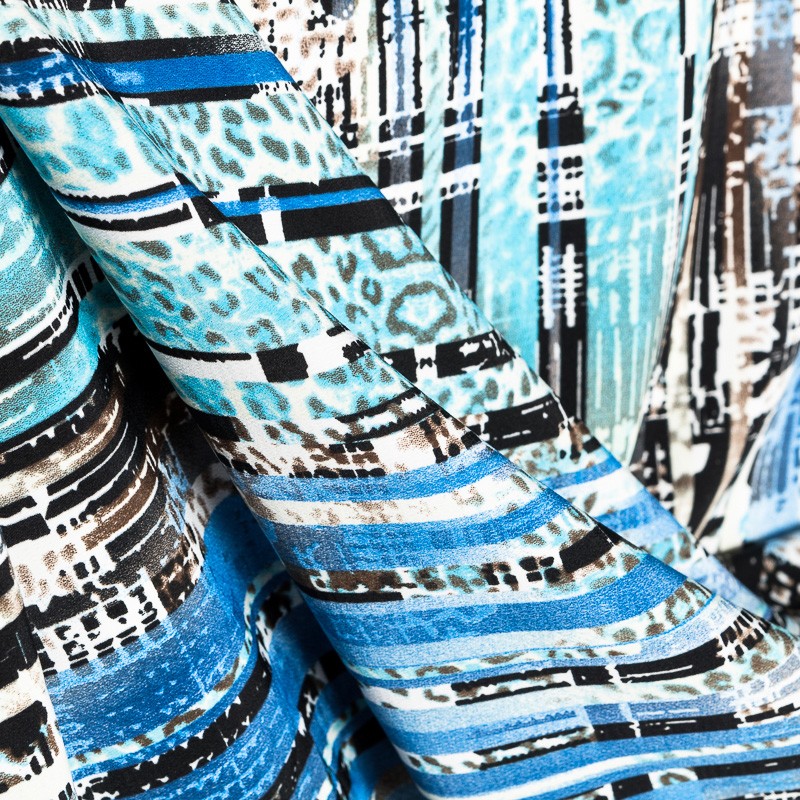 Crispy Milano Fondo Leopardo Azules - Ribes y Casals