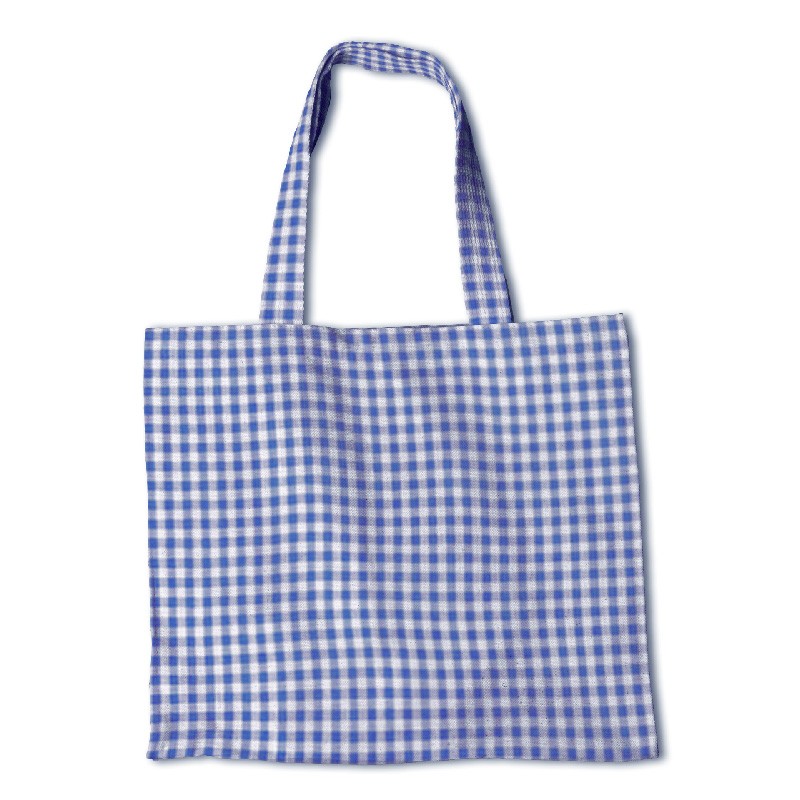 Tecido Xadrez Vichy Azul 5mm - Ribes y Casals