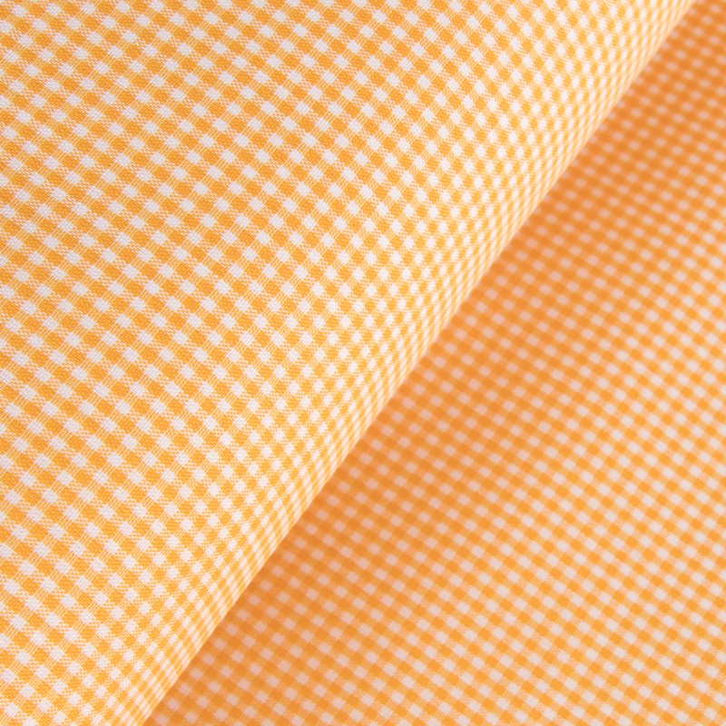 Tecido Xadrez Vichy Amarelo Escuro 3mm - Ribes y Casals