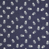 Tecido Denim Elástico Abacaxi Azul Escuro - Ribes y Casals