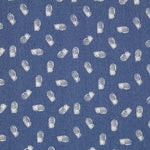 Tecido Denim Elástico Abacaxi Azul - Ribes y Casals