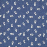 Tecido Denim Elástico Abacaxi Azul - Ribes y Casals
