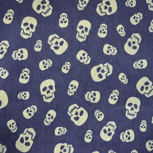 Jeans estampado com caveira - Ribes y Casals