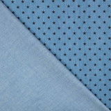 Denim Algodón Estrellas Negro - Ribes y Casals