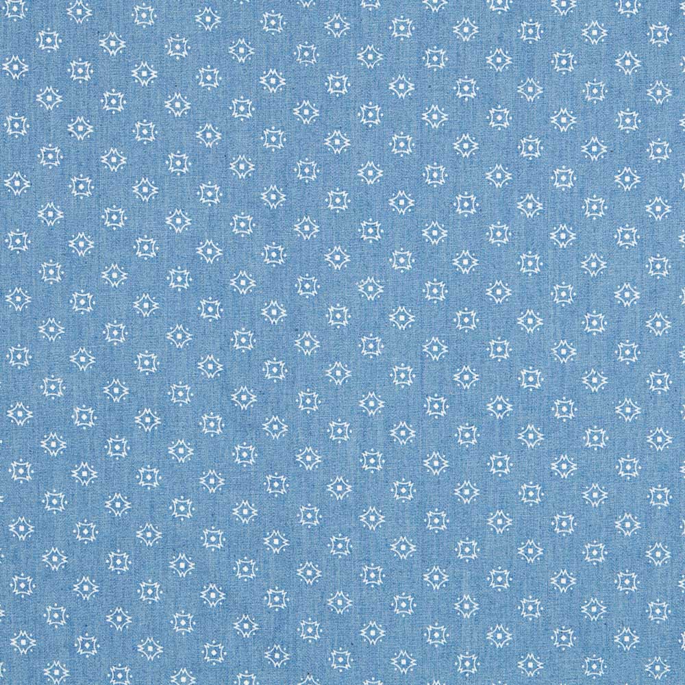 Denim Algodón Rombo Explosión - Ribes y Casals