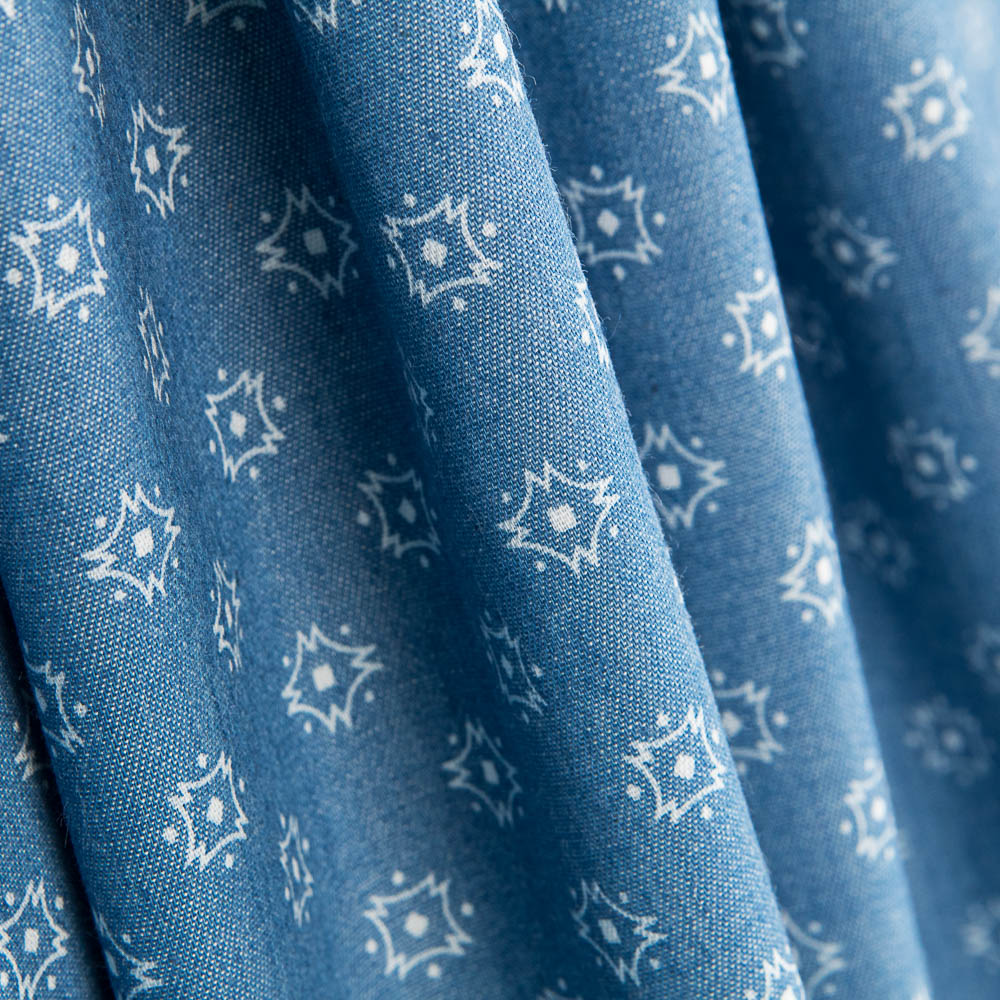 Denim Algodón Rombo Explosión - Ribes y Casals