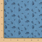 Denim Algodón Hojas - Ribes y Casals