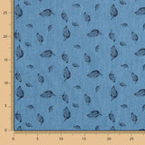 Denim Algodón Hojas - Ribes y Casals