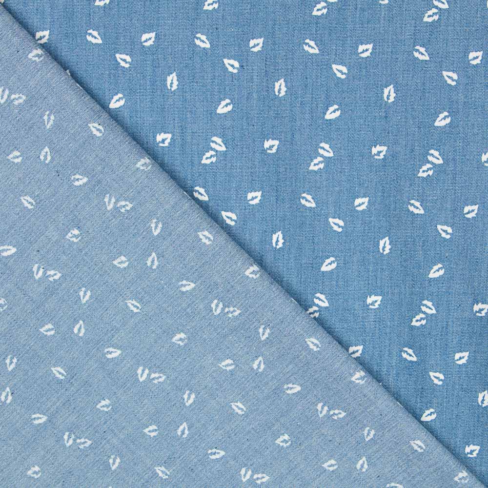Denim Algodón Hojita - Ribes y Casals
