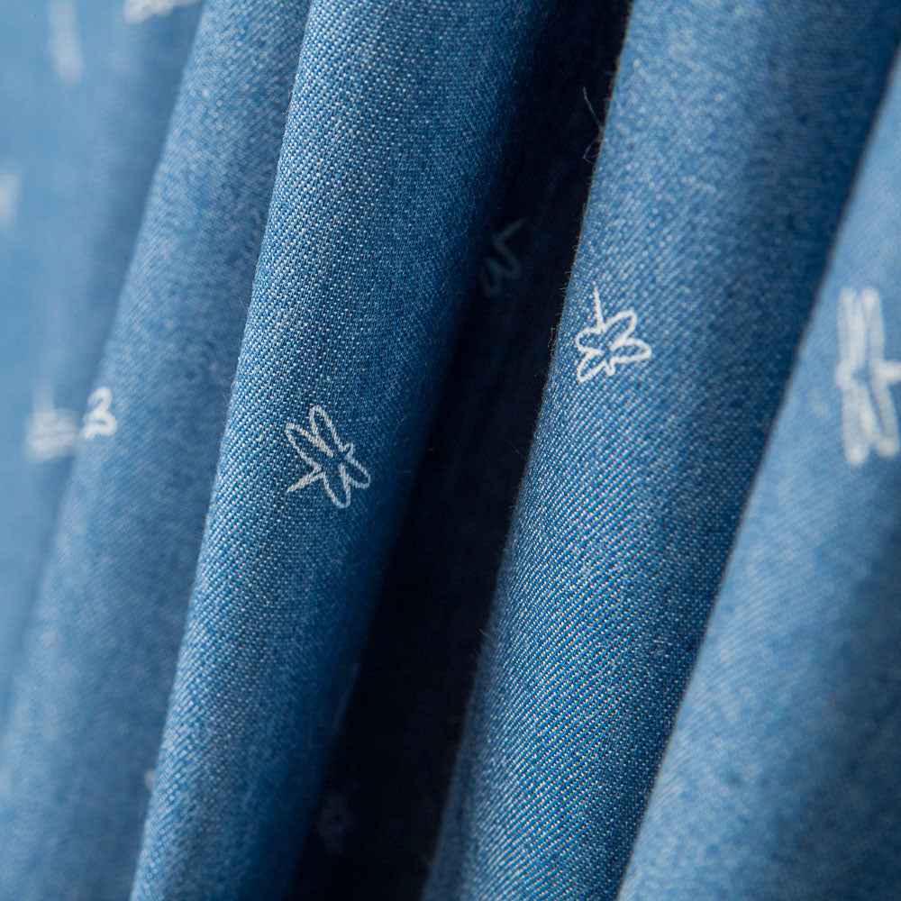 Retal Denim Algodón Libelula 200x140 cm - Ribes y Casals