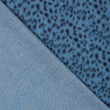 Denim Algodón Leopardo Negro - Ribes y Casals
