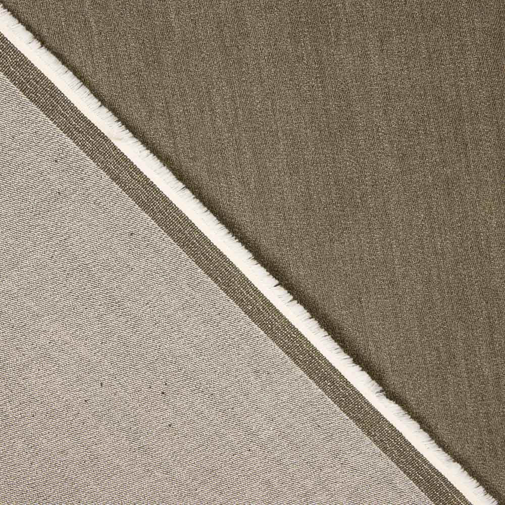 Denim Algodão Cinza Taupe - Ribes y Casals