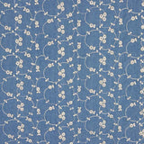 Denim Bordado Flor Lurex - Ribes y Casals