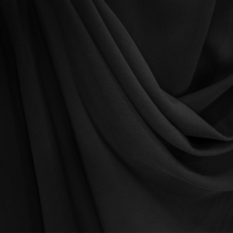Tecido Duplo Stretch Negro - Ribes y Casals