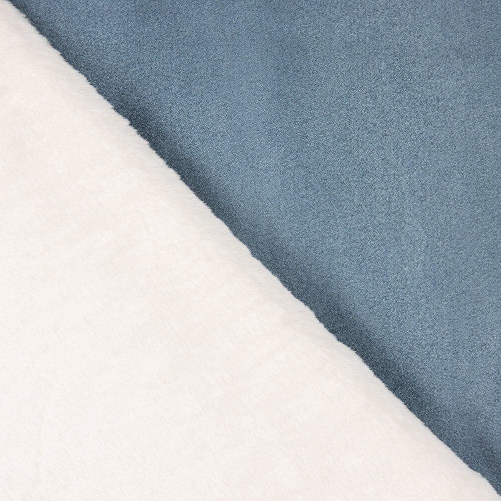 Dupla Face Couro Sintético-Pêlo Azul - Ribes y Casals