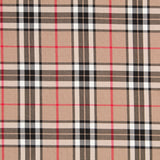 Dupla Face Quadrado Escocês Camel Camurça Camel - Ribes y Casals