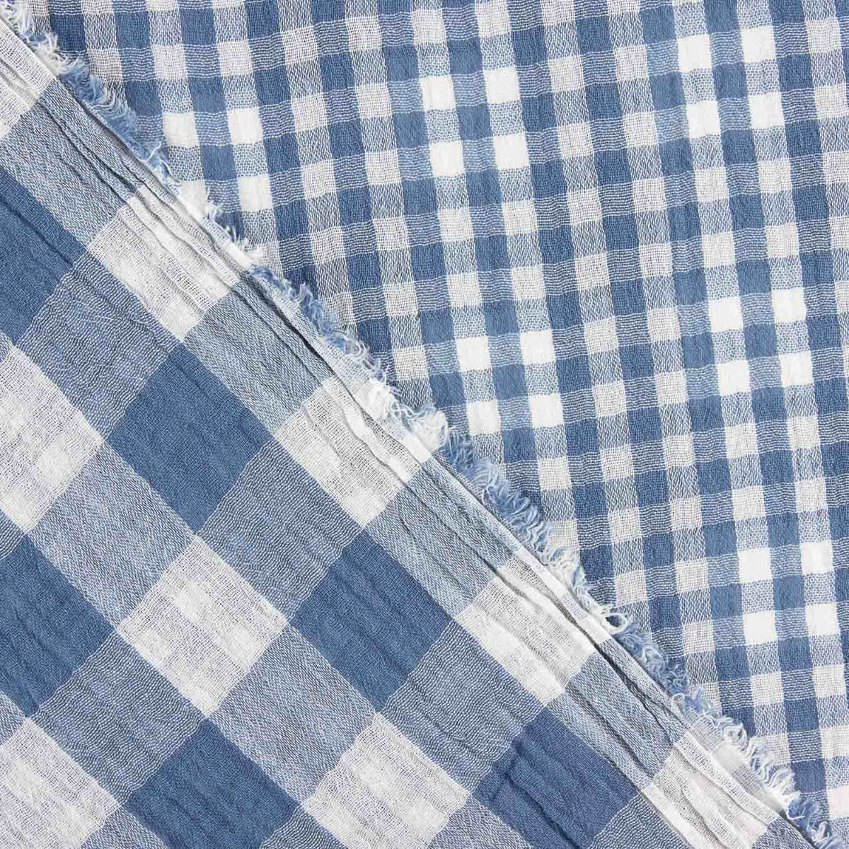 Doble Gasa Reversible Azul Cobalto - Ribes y Casals