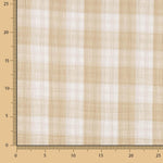 Dupla Gaze Vichy Reversível Areia - Ribes y Casals