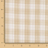 Dupla Gaze Vichy Reversível Areia - Ribes y Casals