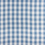 Dupla Gaze Vichy Reversível Azul Denim Escuro - Ribes y Casals