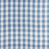 Dupla Gaze Vichy Reversível Azul Denim Escuro - Ribes y Casals