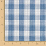 Dupla Gaze Vichy Reversível Azul Denim Escuro - Ribes y Casals