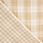 Dupla Gaze Vichy Reversível Bege - Ribes y Casals