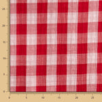 Dupla Gaze Vichy Reversível Vermelha - Ribes y Casals